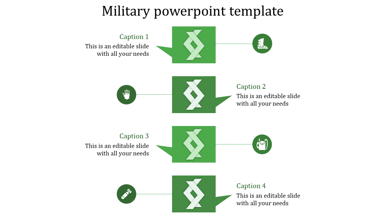 Military PowerPoint Template for Tactical Defense Operations