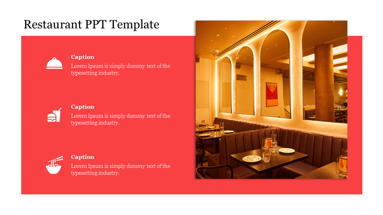 Attractive Restaurant Marketing PPT Template Slide