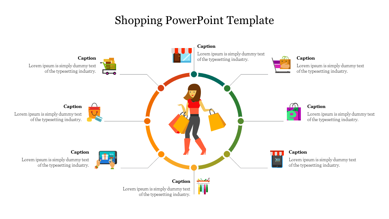 Digital marketing overview with a target and four numbered segments highlighting core strategies and related icons.