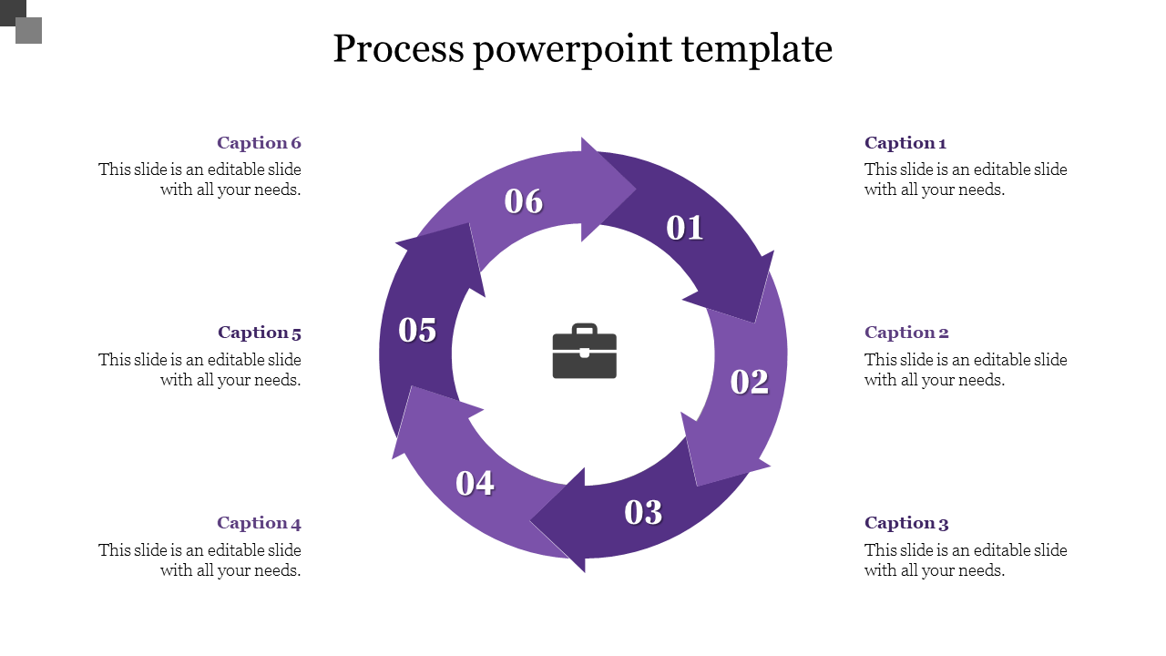 Effective Process PowerPoint Template With Six Nodes