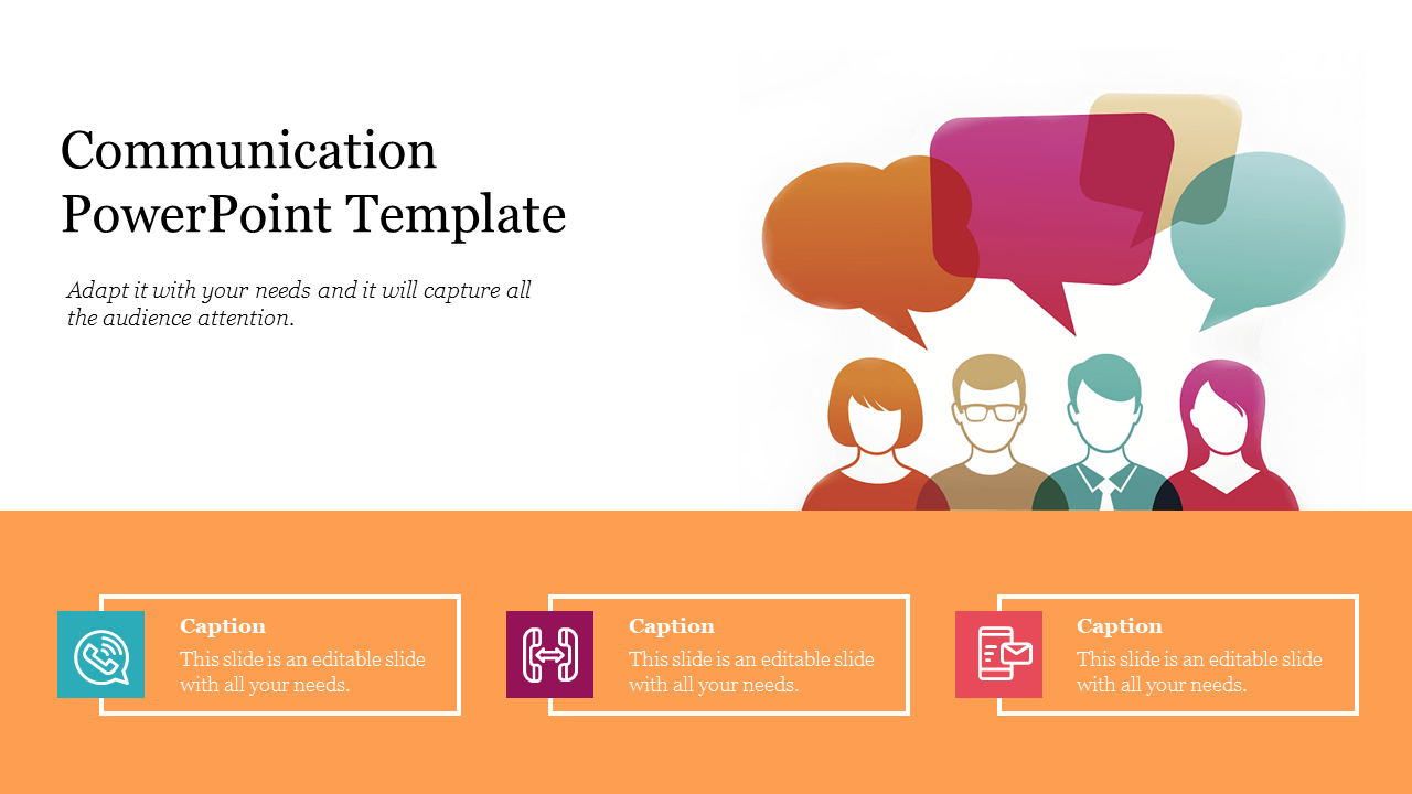 Best communication powerpoint template design