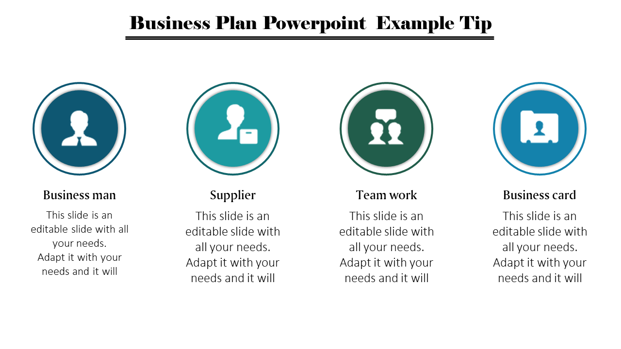 Circle Business Plan PowerPoint Example Slide