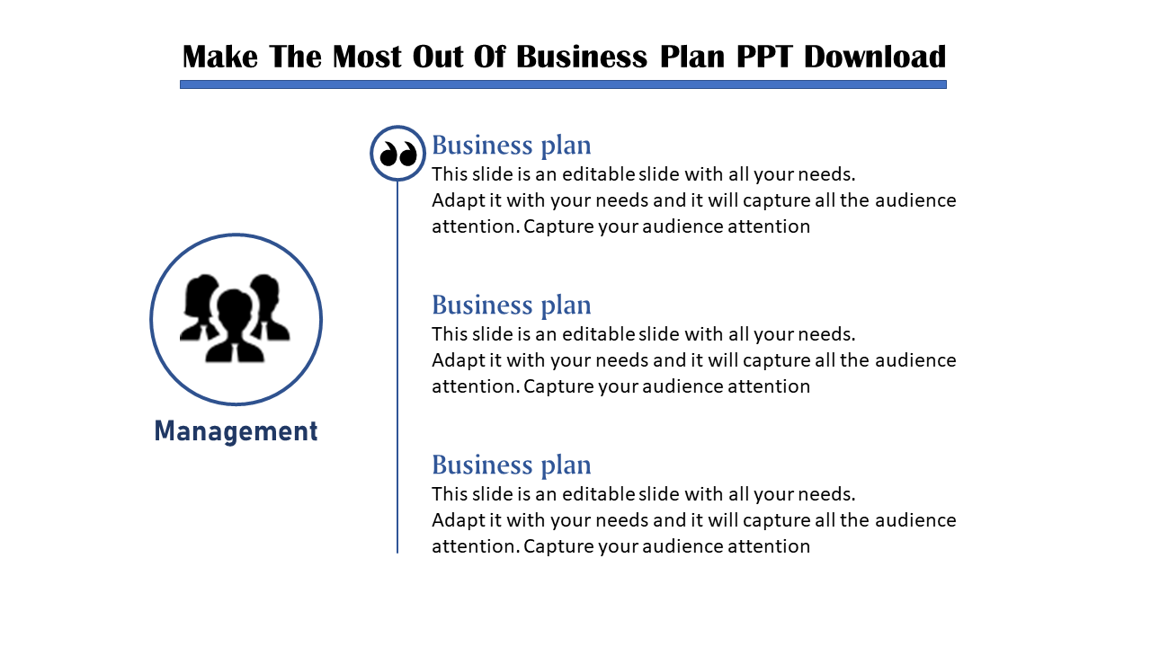 Best and Simple Business Plan Slide Template