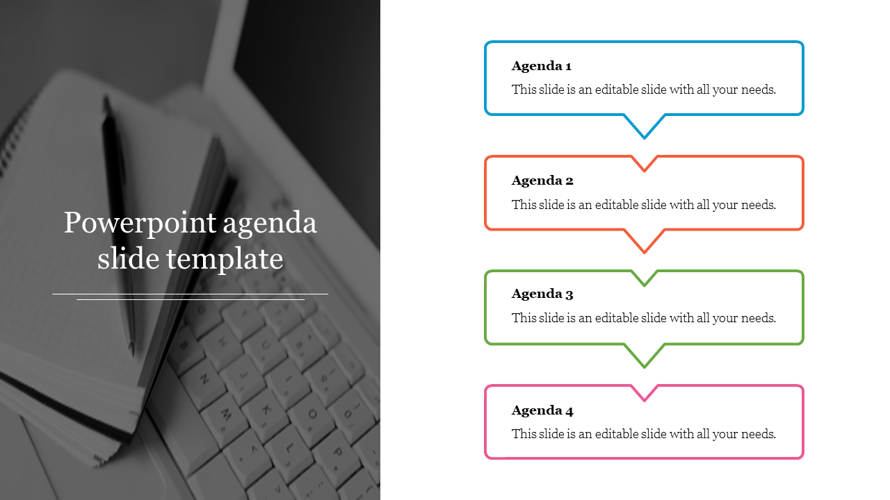 Marketing plan template with a map pin, phone, gears, and megaphone icons, each with placeholder text areas.