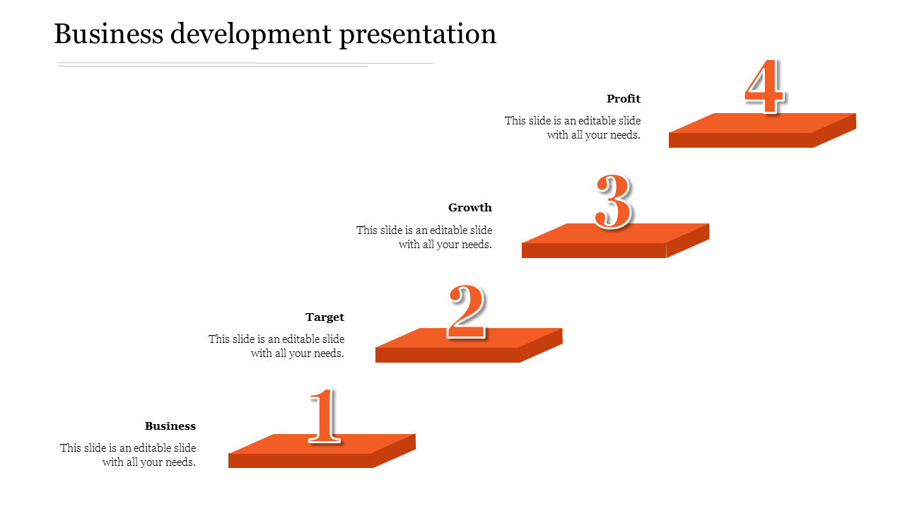 Stunning Four-Node Business Development Presentation