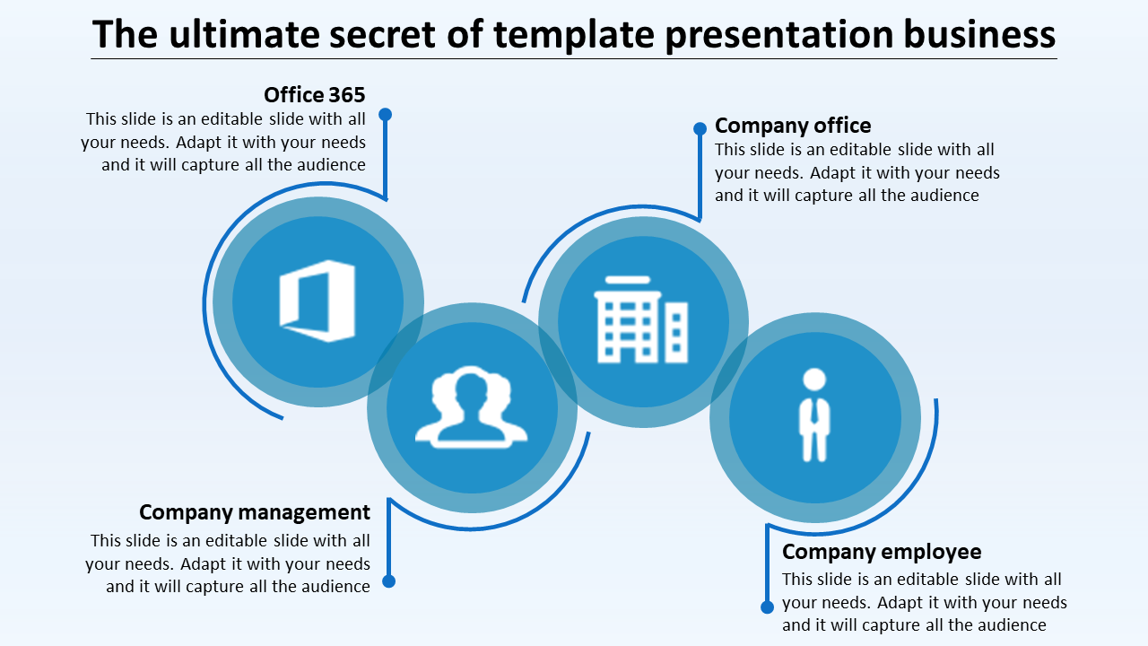 Circle Model Business Presentation Template and Google Slide