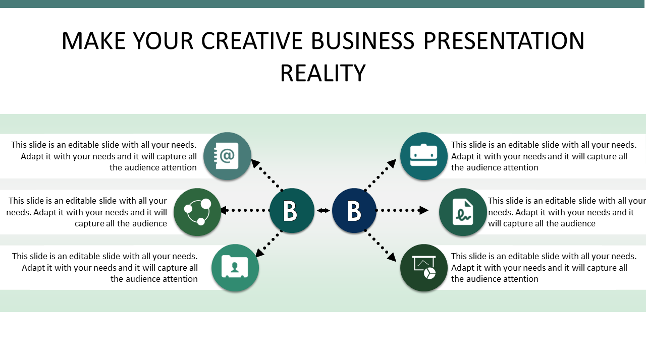 Creative Business PPT Presentation for Engaging Talks