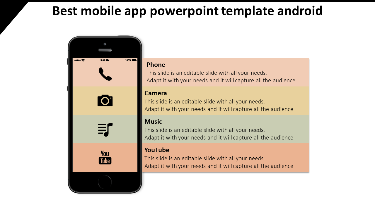 Mobile App PowerPoint Presentation Template and Google Slides