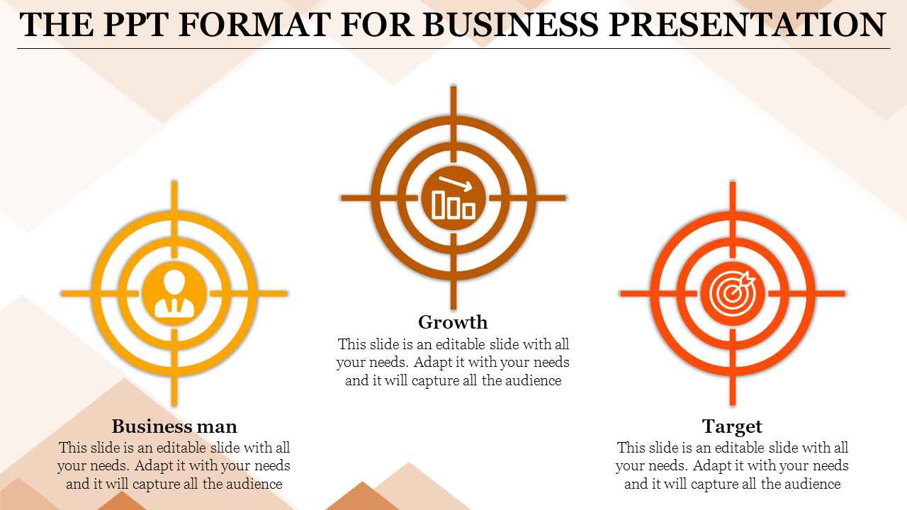 Three Node PPT Format For Business Presentation