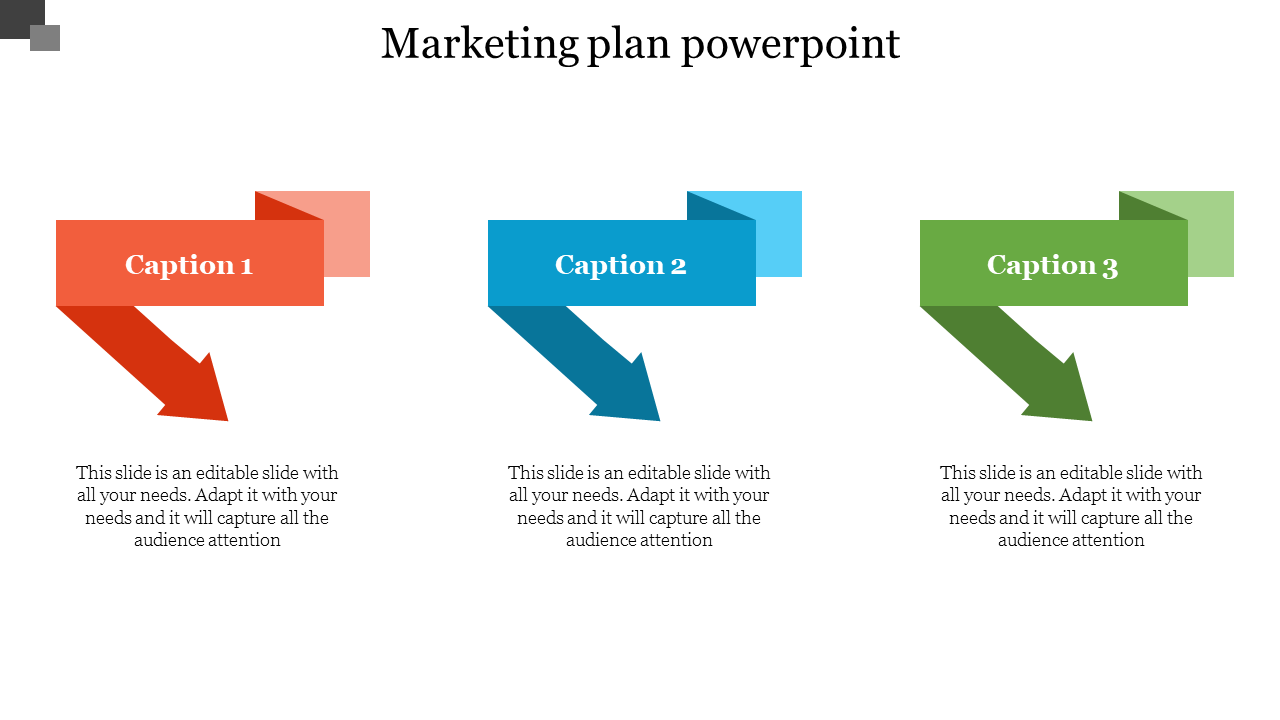 Get Marketing Plan PowerPoint Template Slide Design