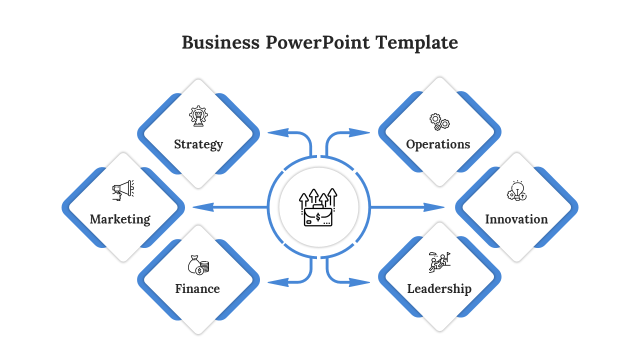 Blue Color Business PPT Template And Google Slides