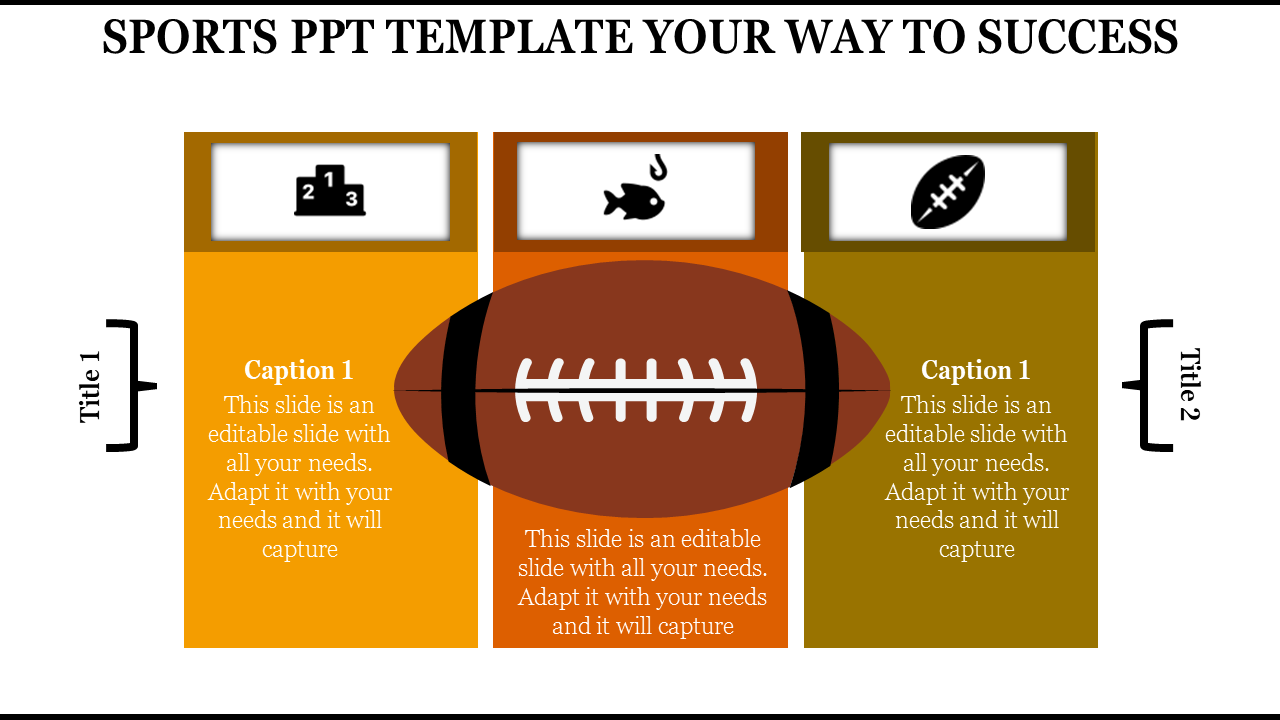 Professional Sports PPT Template for Athletic Presentations