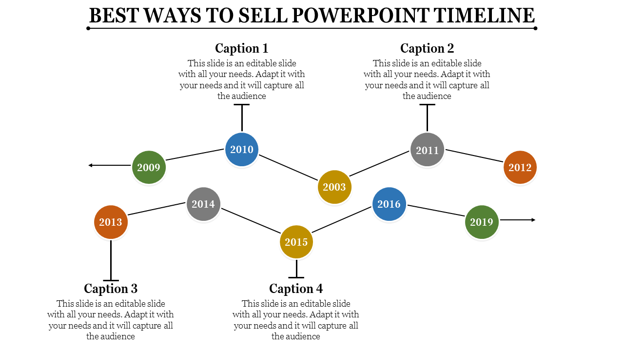 PowerPoint Timeline Presentation for Project Milestones