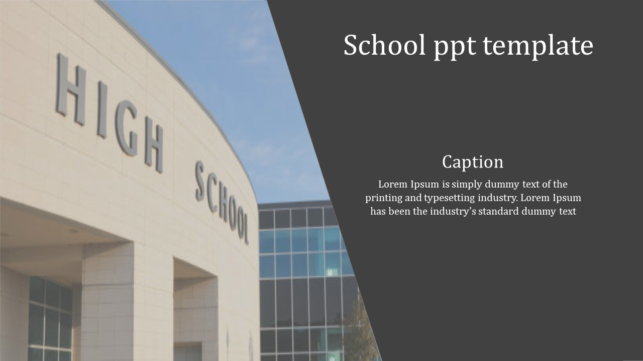 Comprehensive School PPT Template for Education Presentation