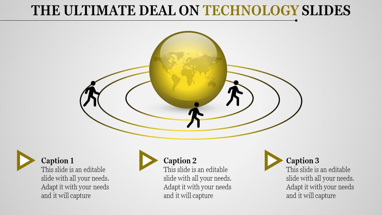 Technology PowerPoint Slides Templates with Three Nodes