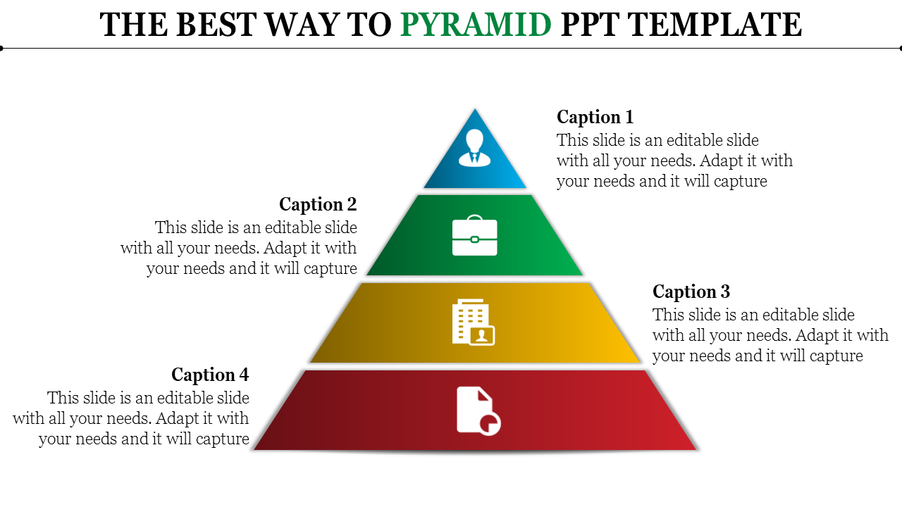 Pyramid PPT Template for Comprehensive Business Structures