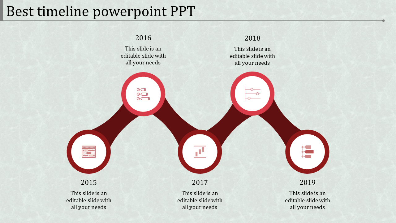 Organized Timeline PowerPoint PPT for Efficient Scheduling