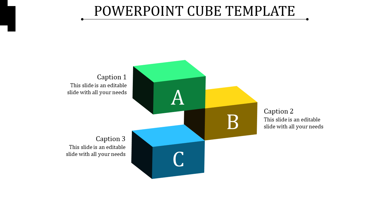 The Best and Effective PowerPoint Cube Template Slides