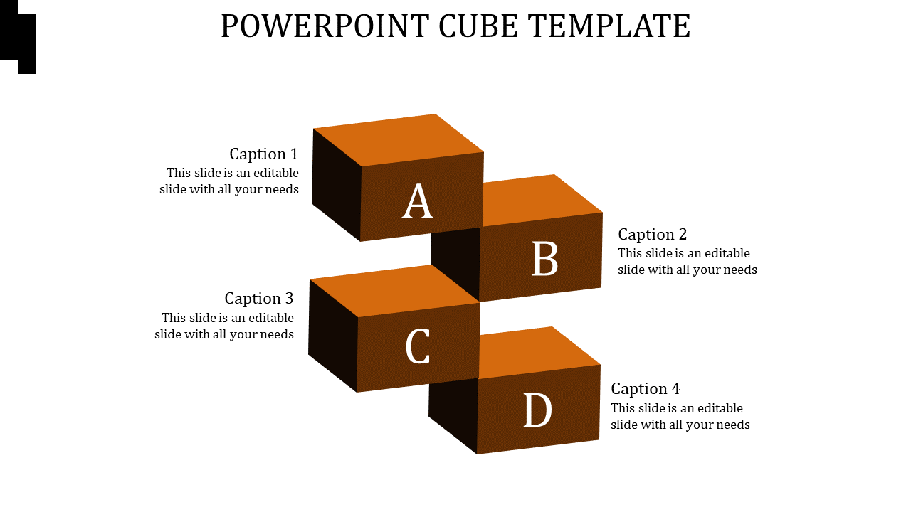 PowerPoint Cube Template for Modern Business Solutions