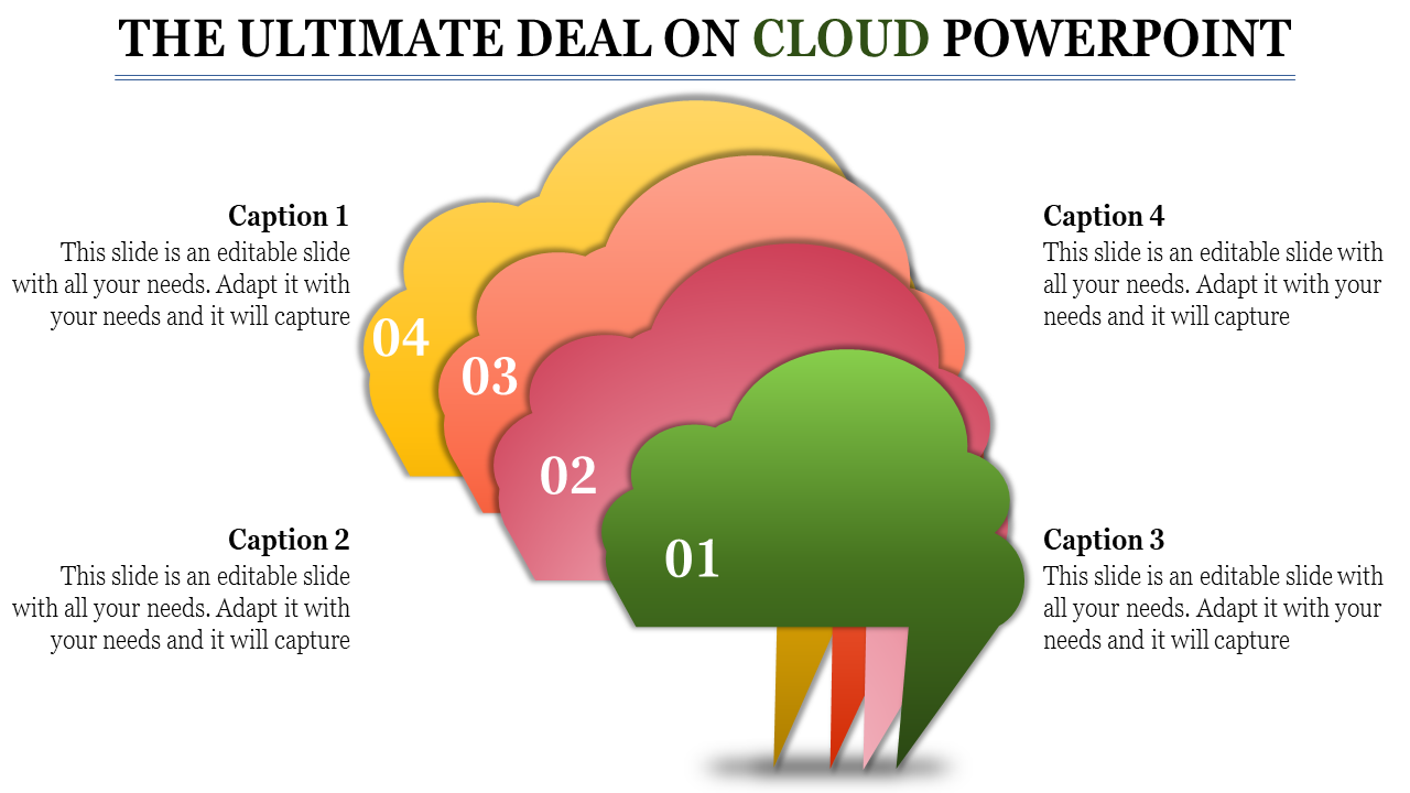 Versatile Cloud PowerPoint Template for Business Use