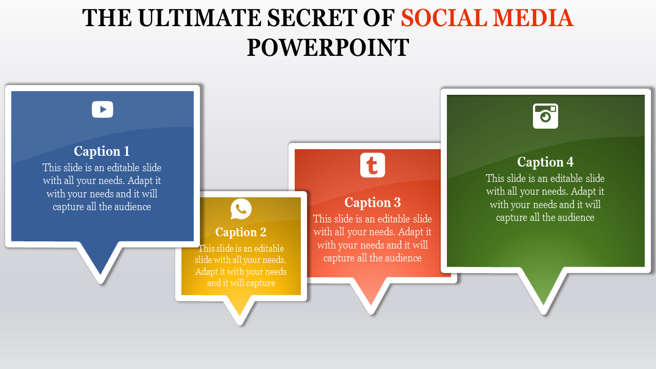 Social Media PowerPoint Template for Interactive Plans