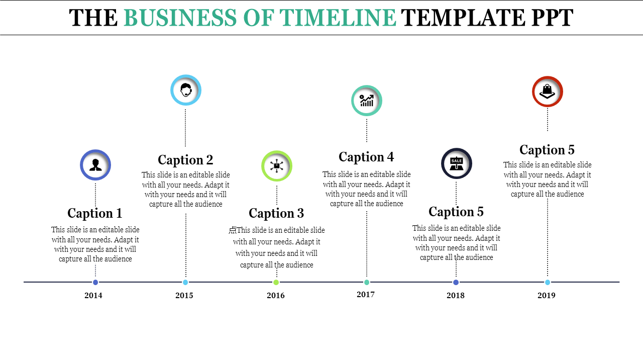 Timeline Template PPT Presentation for Project Management