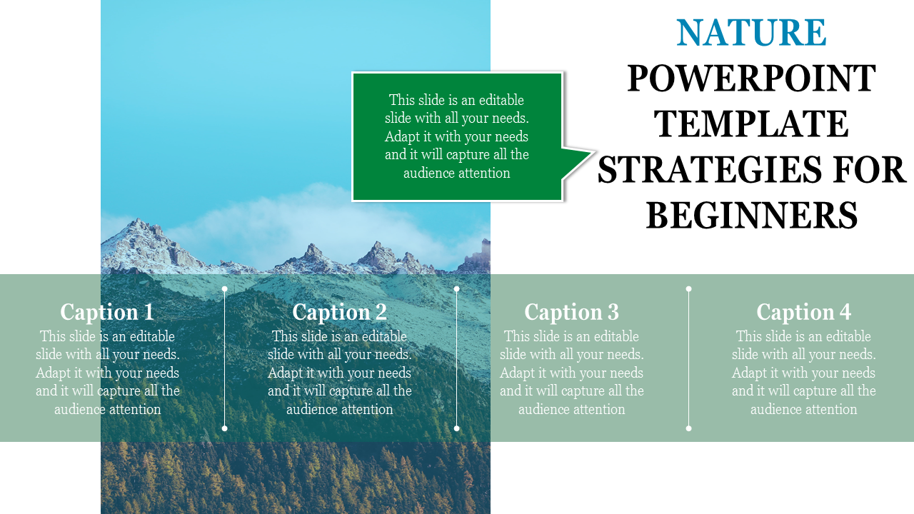 Nature PowerPoint Template for Nature-Based Themes