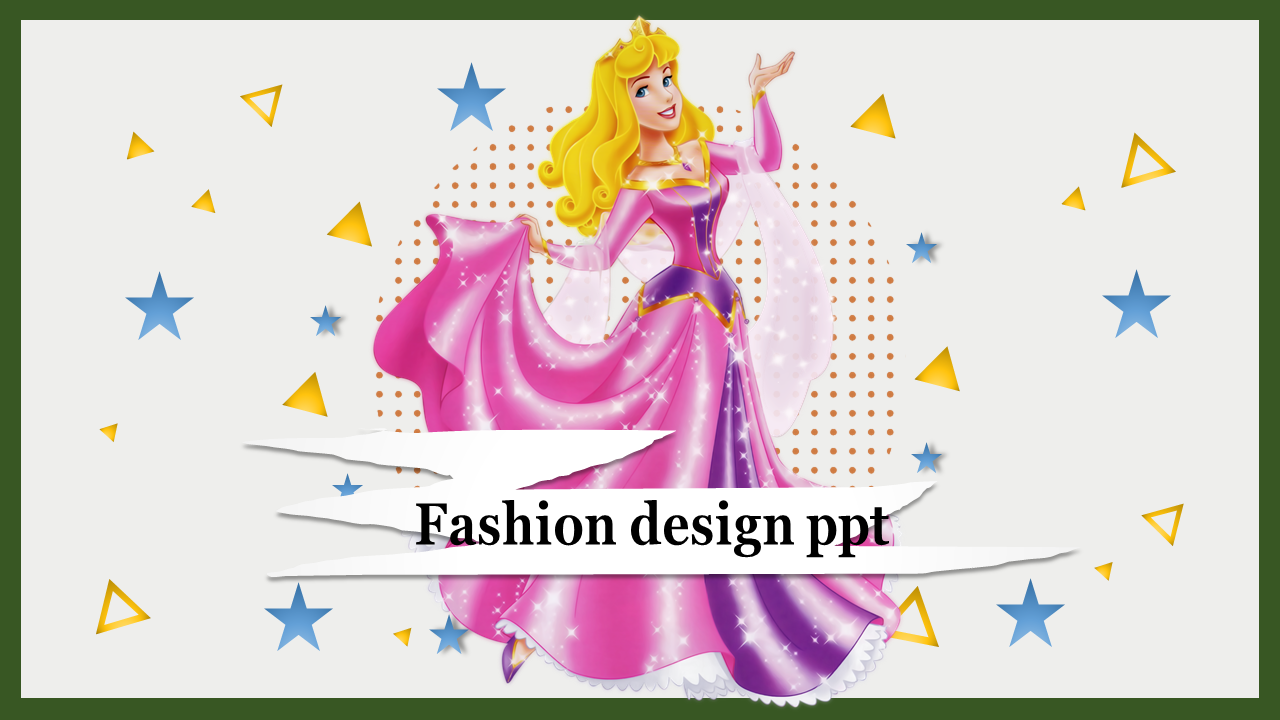  Illustration of a princess in a pink gown, surrounded by stars, triangles, and dotted patterns on a white background.