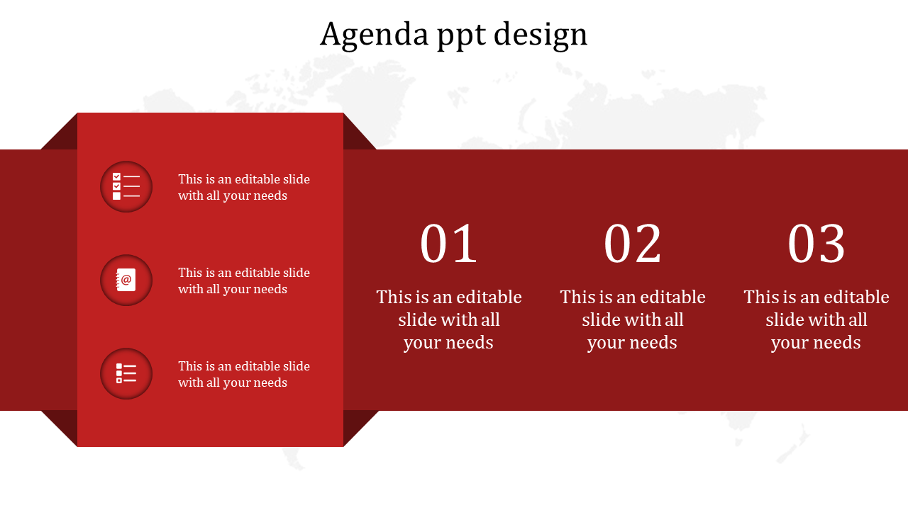 Agenda PPT Design Template And Google Slides