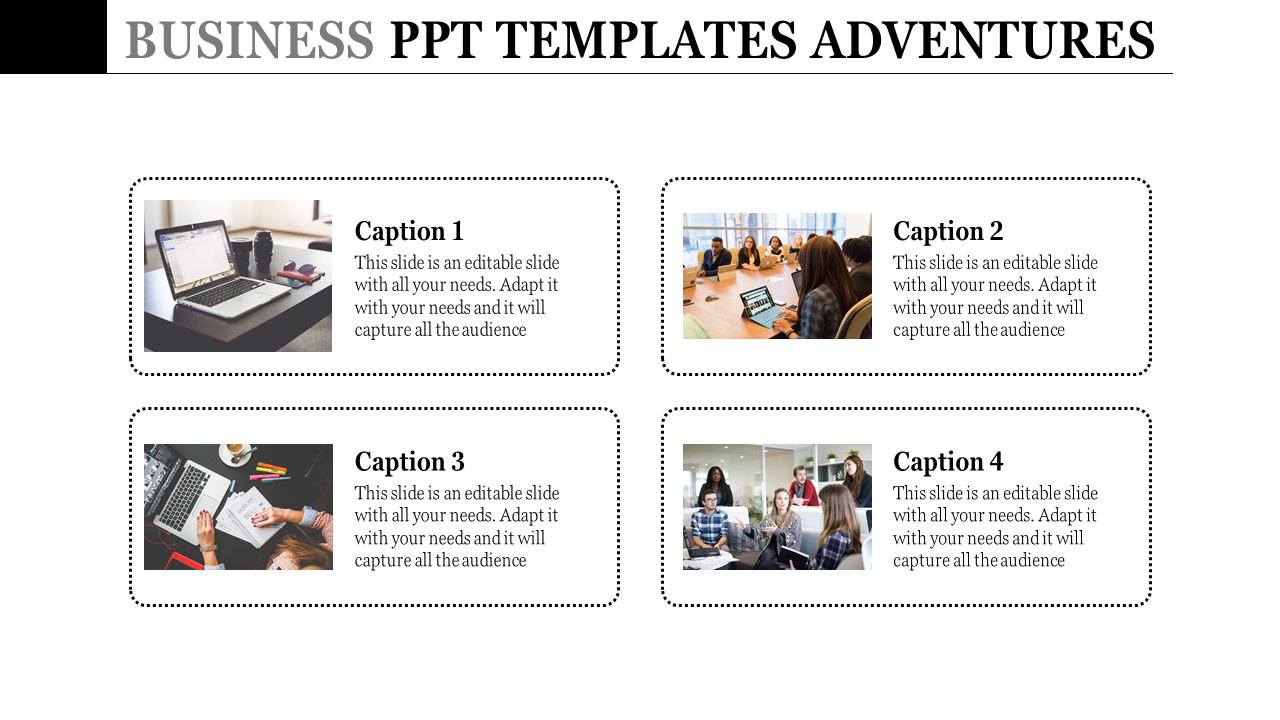 Four Noded Business PPT Templates for Strategy Presentations