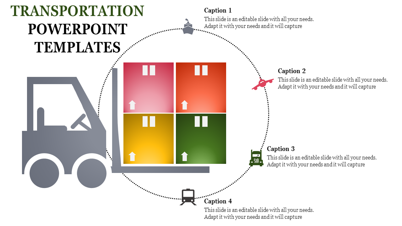 Creative Transportation PowerPoint Templates for Logistics