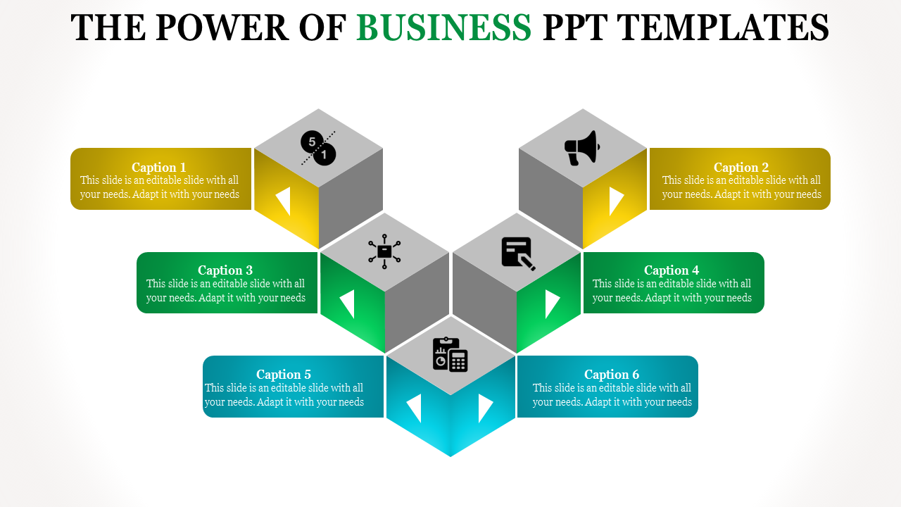 Affordable Business PPT Templates Slide Design-3 Node