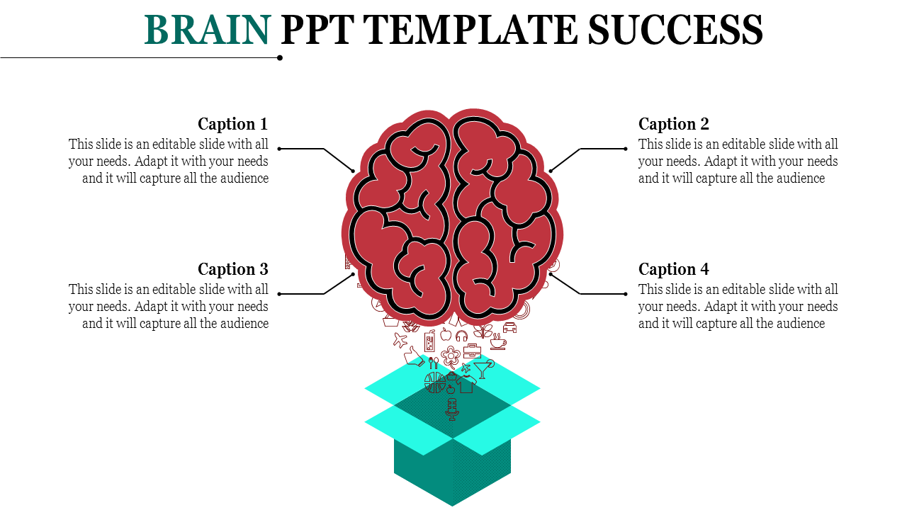 Brain PowerPoint Template With Ideas Presentation