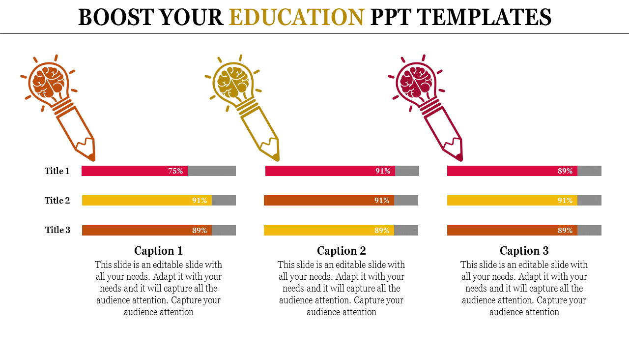 Brain Educational PPT Template and Google Slides