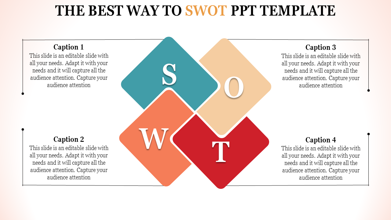 Stunning SWOT PPT Template Presentation Slide Design