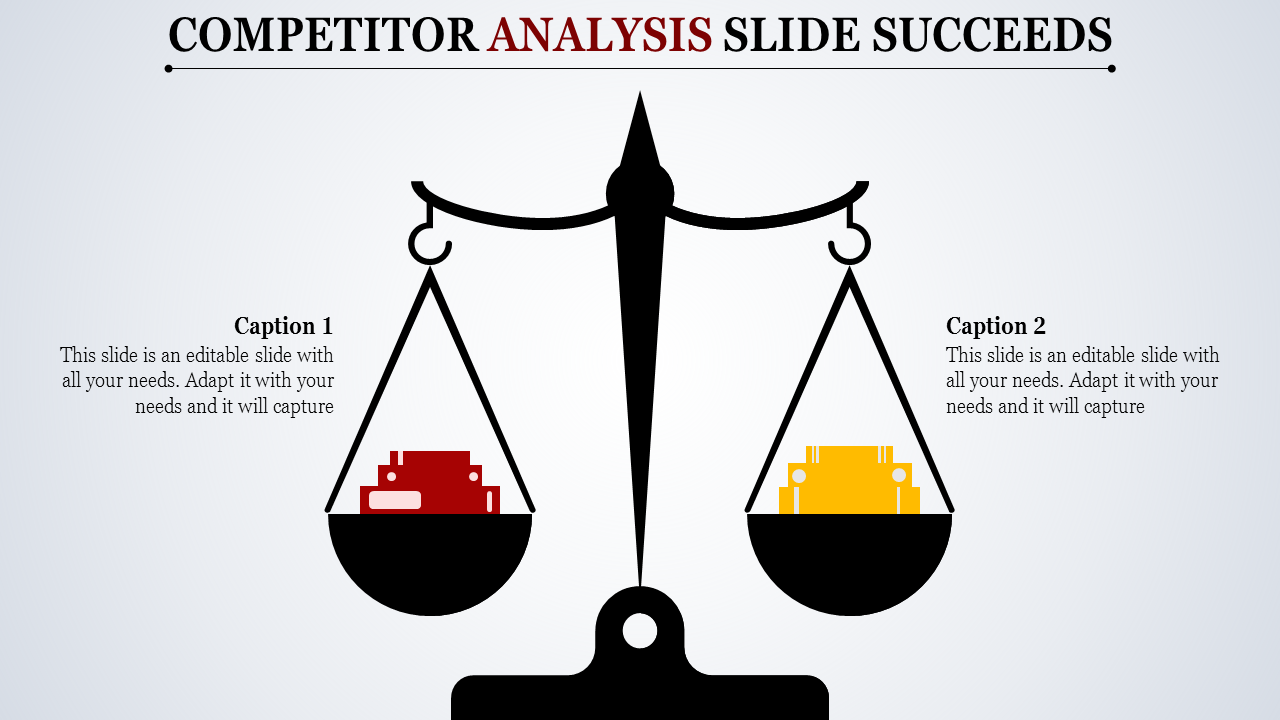 Amazing Competitor Analysis Slide template for PPT and Google slides