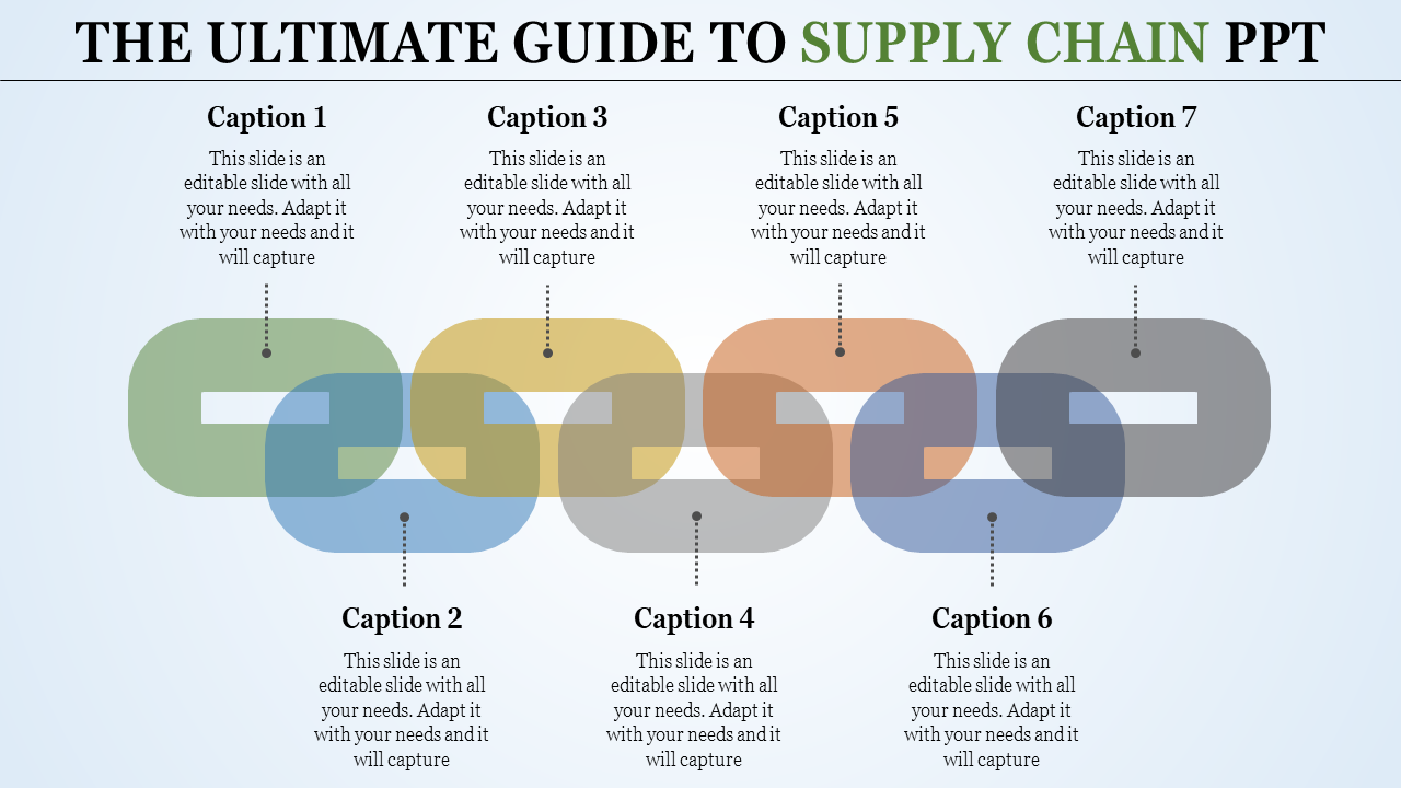 Zigzag Supply Chain PPT Template Presentation Designs