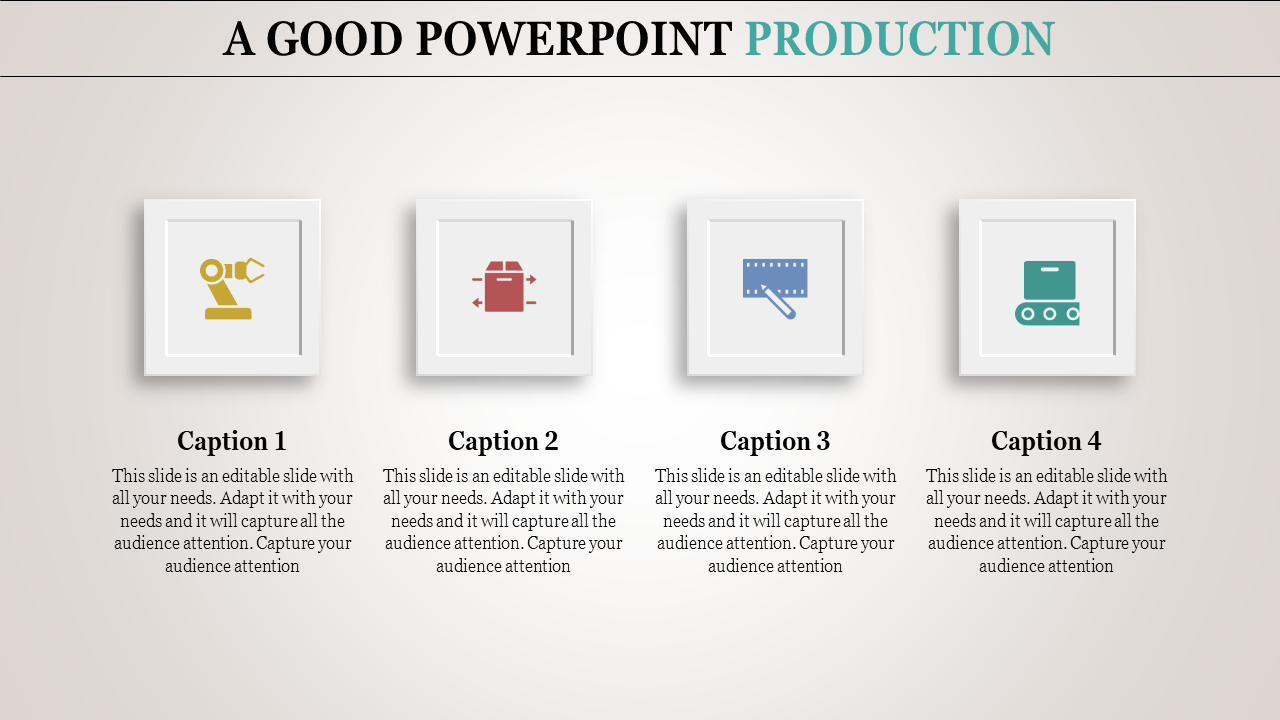 Awesome Production PowerPoint Template Designs