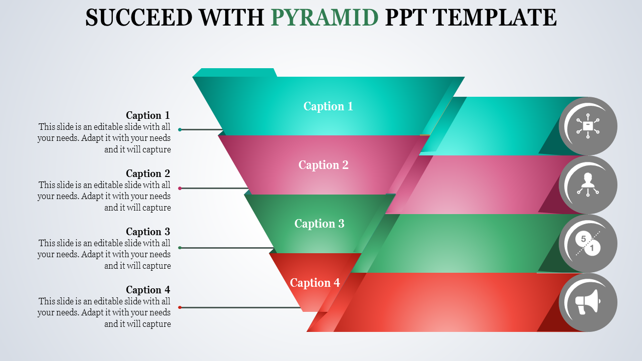 Pyramid PowerPoint Template for Structured Presentations