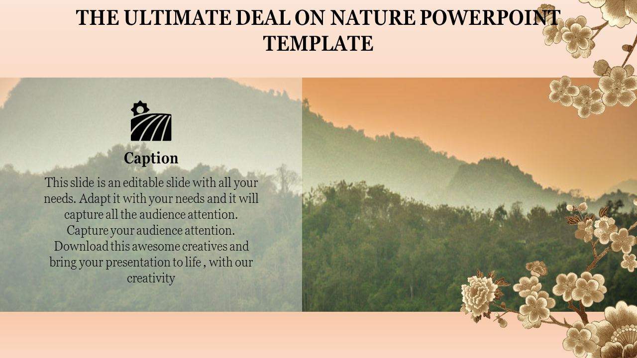 Attractive Nature PowerPoint Template Presentation Design