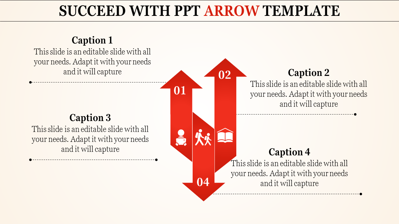 Get Best Customizable Cool PowerPoint Arrow Template