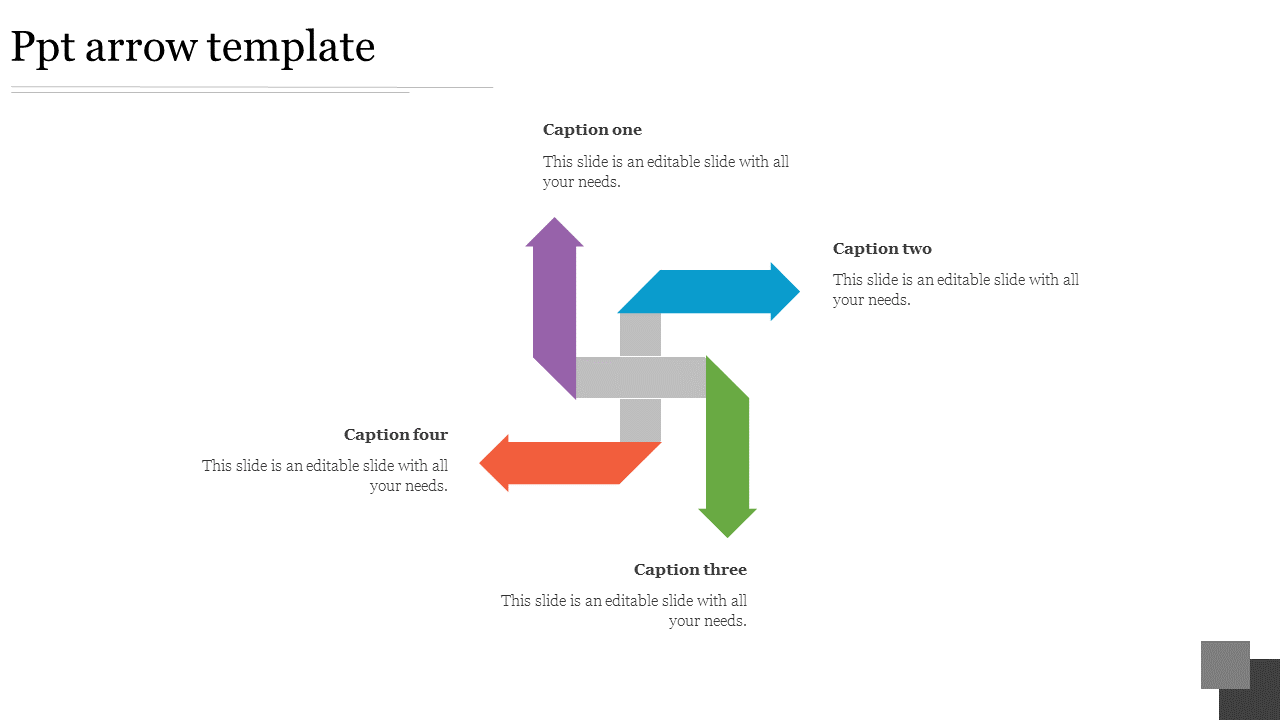 Arrow PowerPoint Template for Directional Guidance