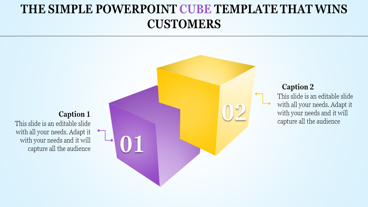 Dual Cube PowerPoint Template and Google Slides Themes