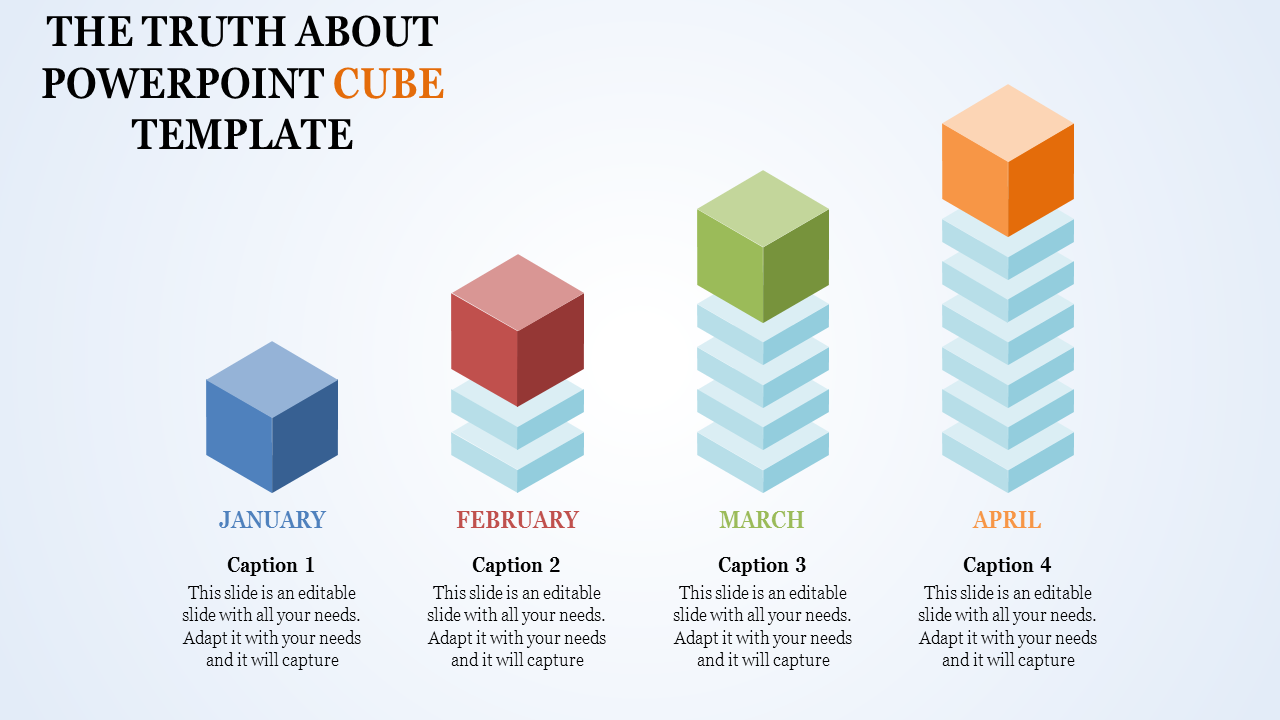 Cube PowerPoint Template and Google Slides