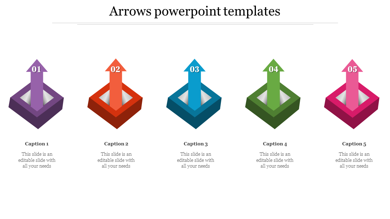 Our Predesigned Arrows PowerPoint Templates And Google Slides