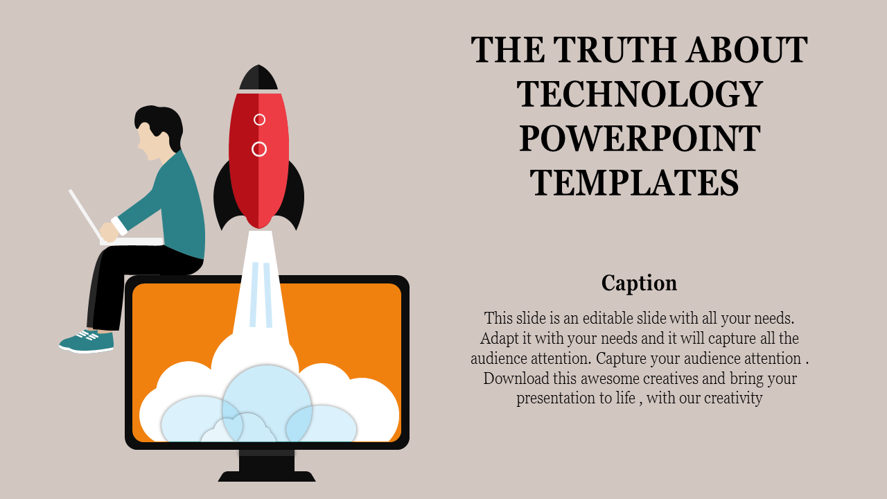 Ediable Technology PowerPoint Template for Presentations