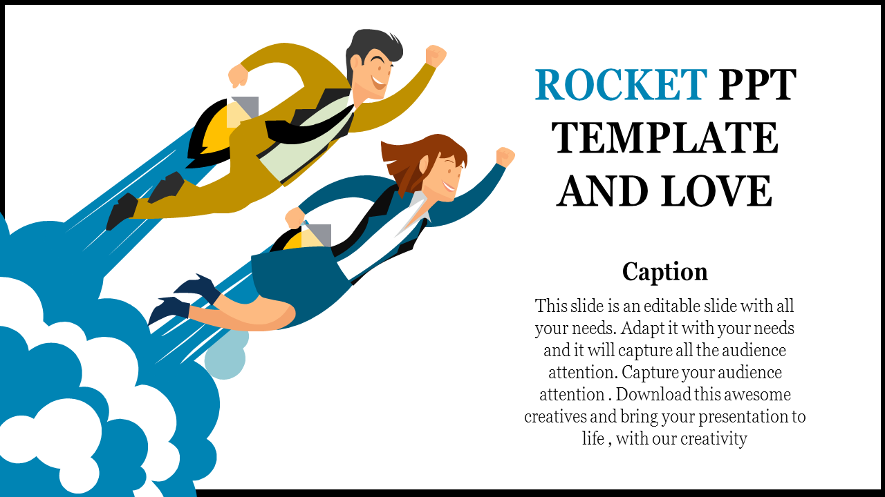 Rocket PPT Template for Growth and Strategic Planning