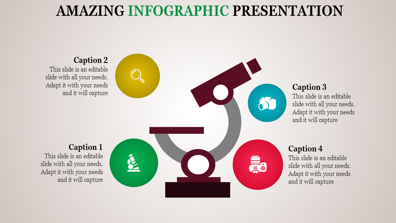 Impressive Infographic Presentation Template Design Slide