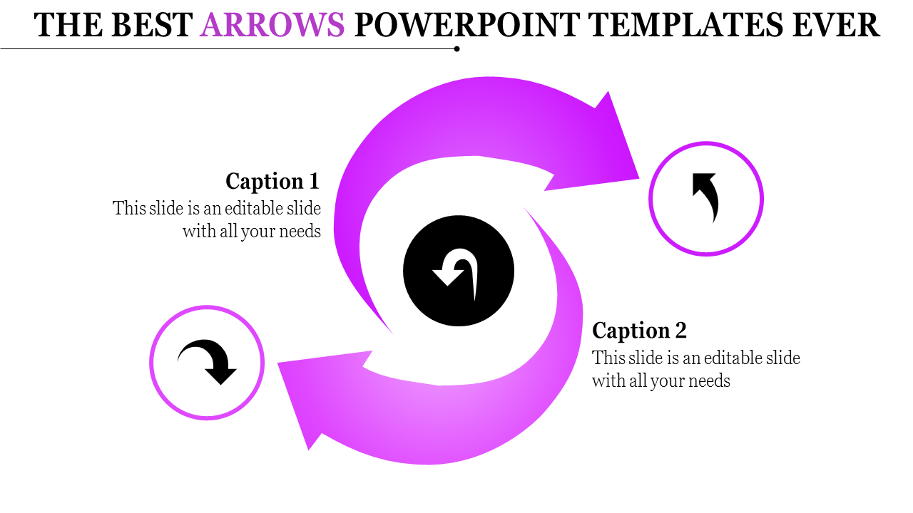 Dynamic Arrows PowerPoint Template for Process Visualization