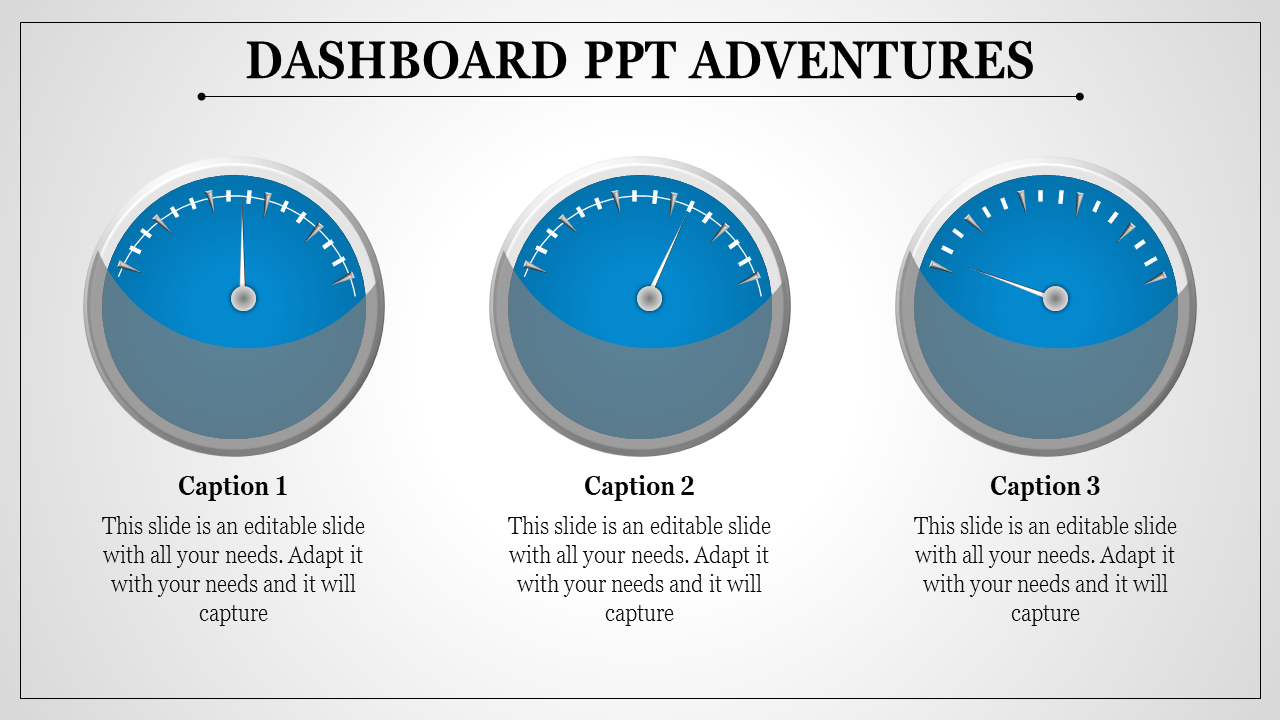 Interactive Dashboard PPT Template for Data Insights